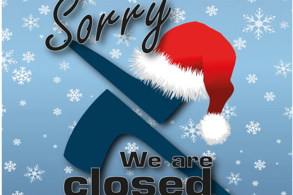 Christmas/New Year's Eve closing